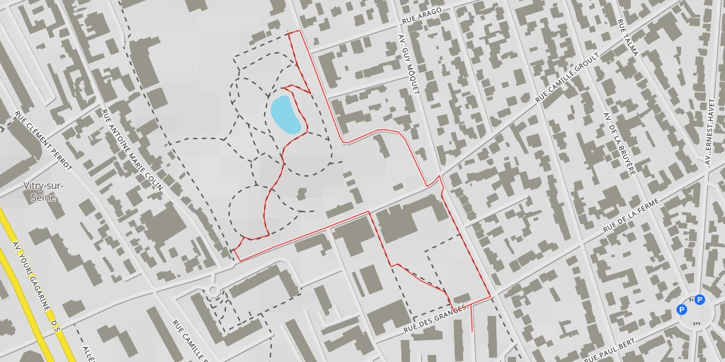 Map of the trail for Rue du 18 Juin 1940