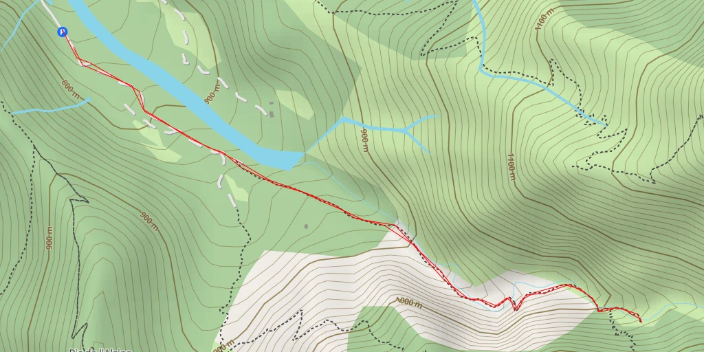 Carte de l'itinéraire :  Cascade des Anglais