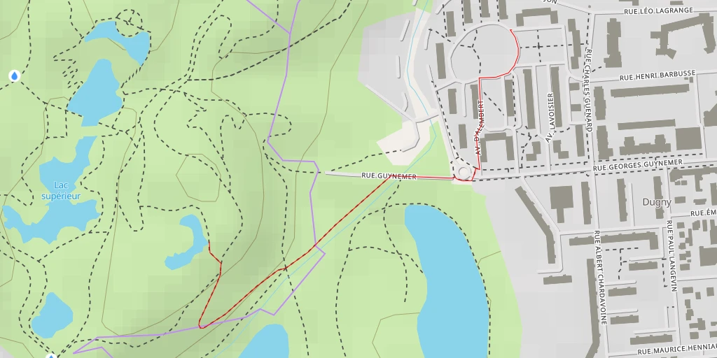 Map of the trail for Rue René Gibert