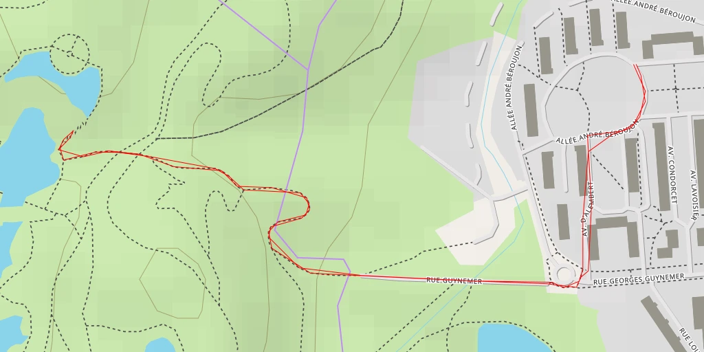 Map of the trail for Autopont