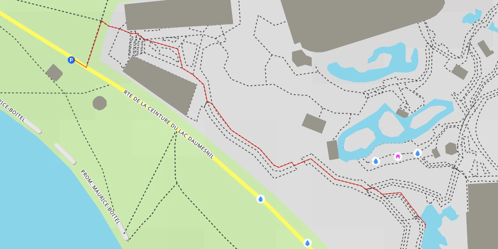 Carte de l'itinéraire :  Otarie à crinière - Route de la Ceinture du Lac Daumesnil - Paris