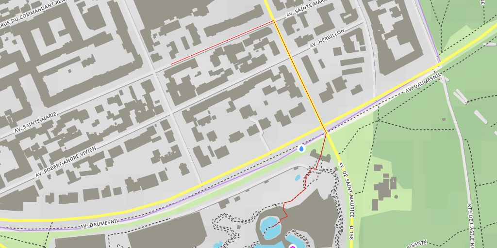 Map of the trail for Chevalier gambette - Avenue Daumesnil