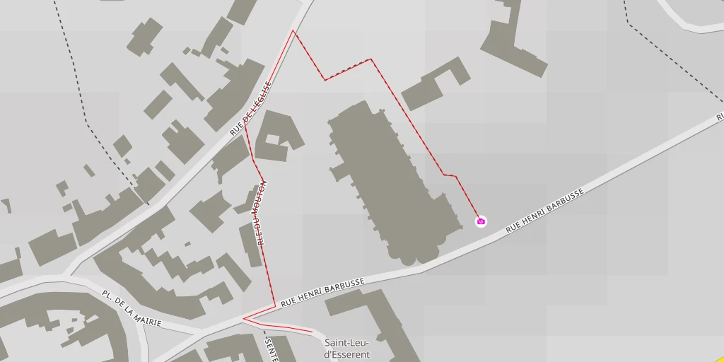 Map of the trail for AI - Abbatiale Saint-Nicolas - Saint-Leu-d'Esserent