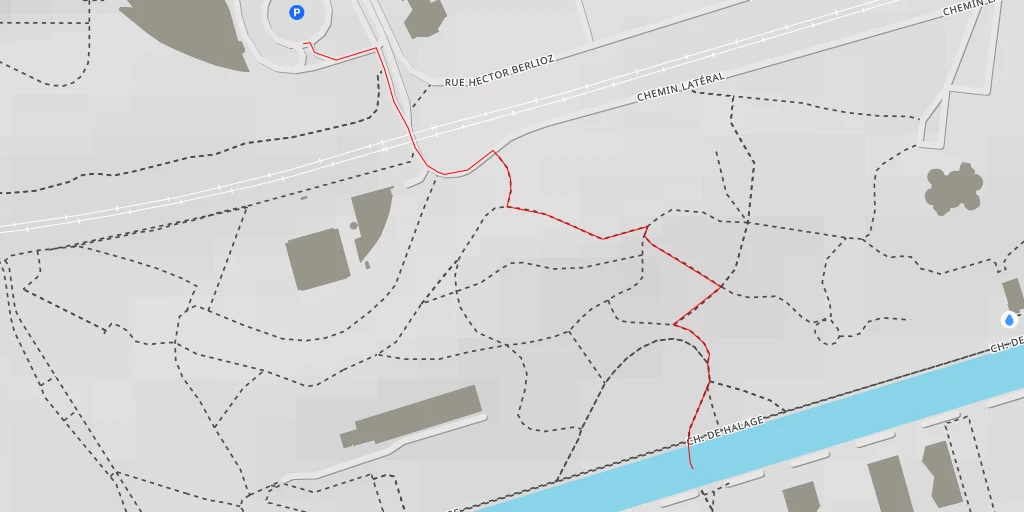 Map of the trail for Passerelle Pierre-Simon Girard - Passerelle Pierre-Simon Girard