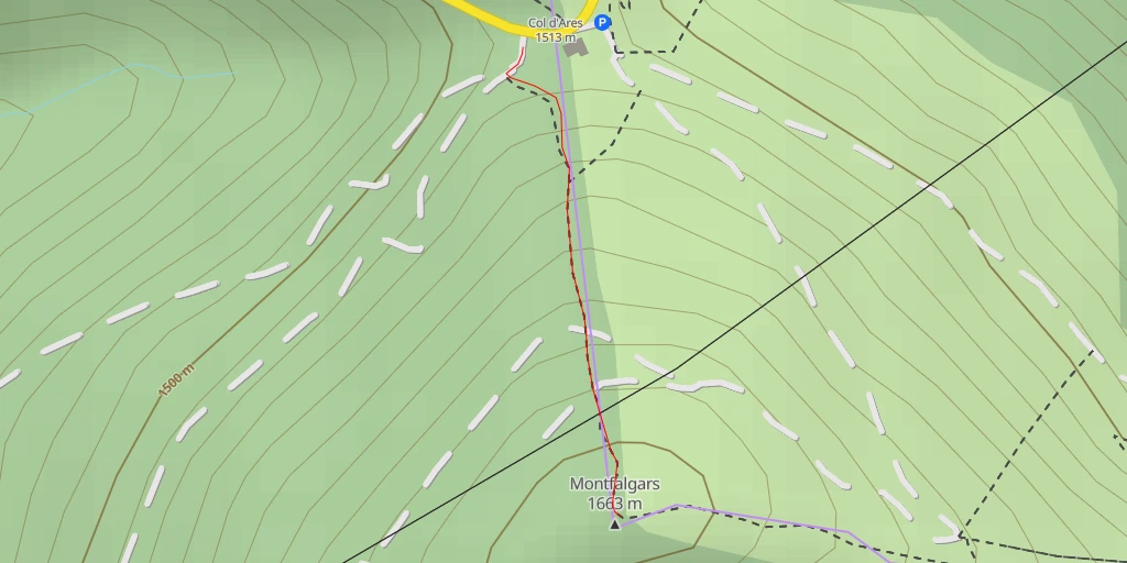 Carte de l'itinéraire :  Montfalgars