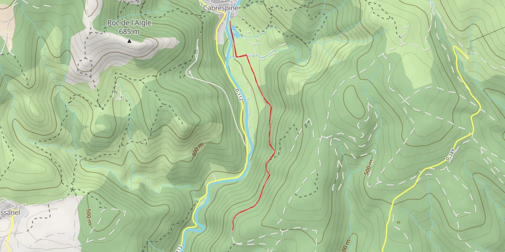 Carte de l'itinéraire :  Chemin de Saint-Martin