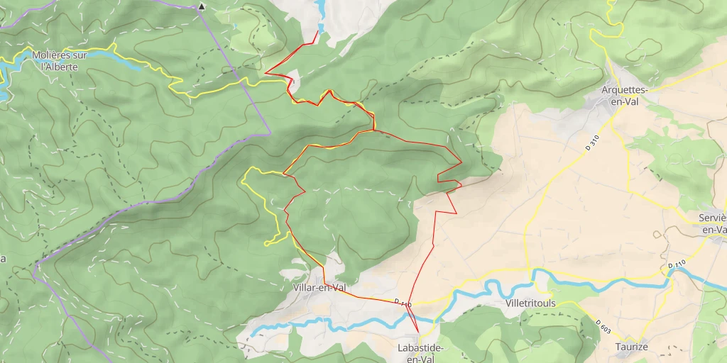 Carte de l'itinéraire :  Matho d'Al Bouich