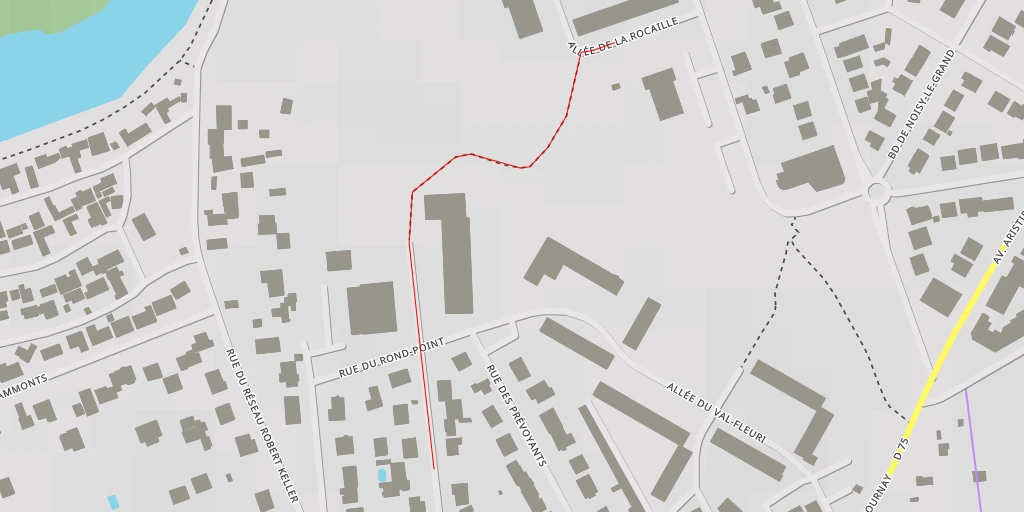 Map of the trail for Rue du Belvédère