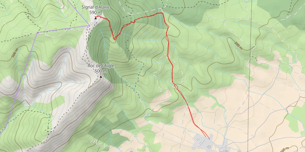 Map of the trail for AI - Tour de Guet - Camplong-d'Aude