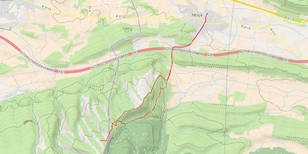 Map of the trail for AI - Ruisseau de Saint-Pierre