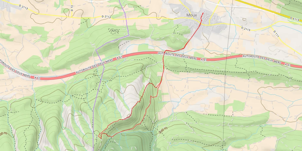 Map of the trail for AI - Ruisseau de Saint-Pierre