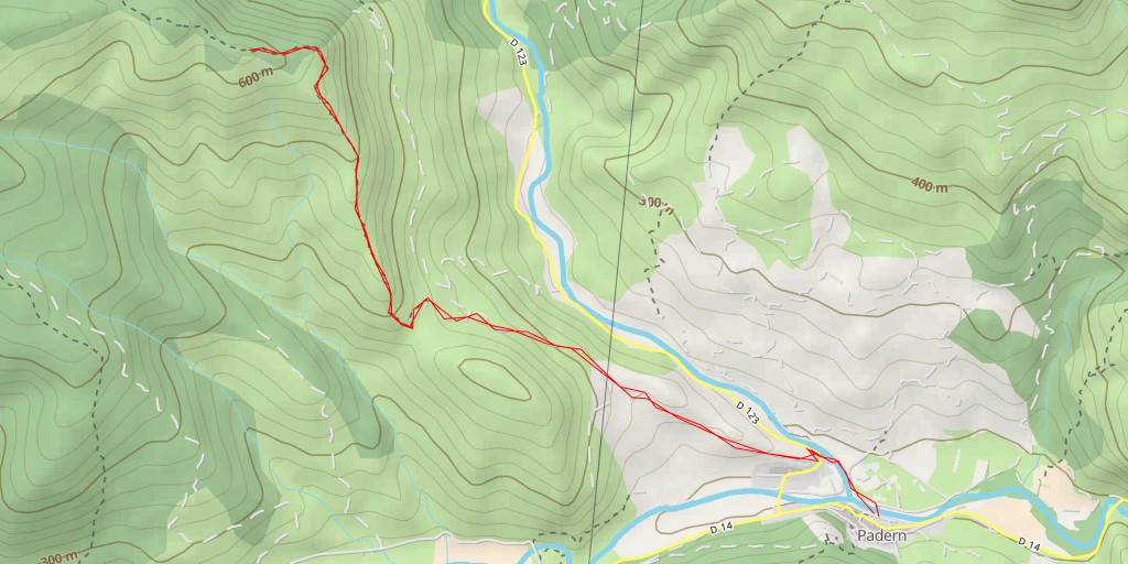 Carte de l'itinéraire :  Roc de La Masse