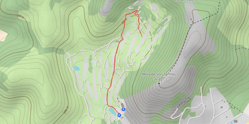 Map of the trail for Golf de Son Termens - carrer del Puig Major