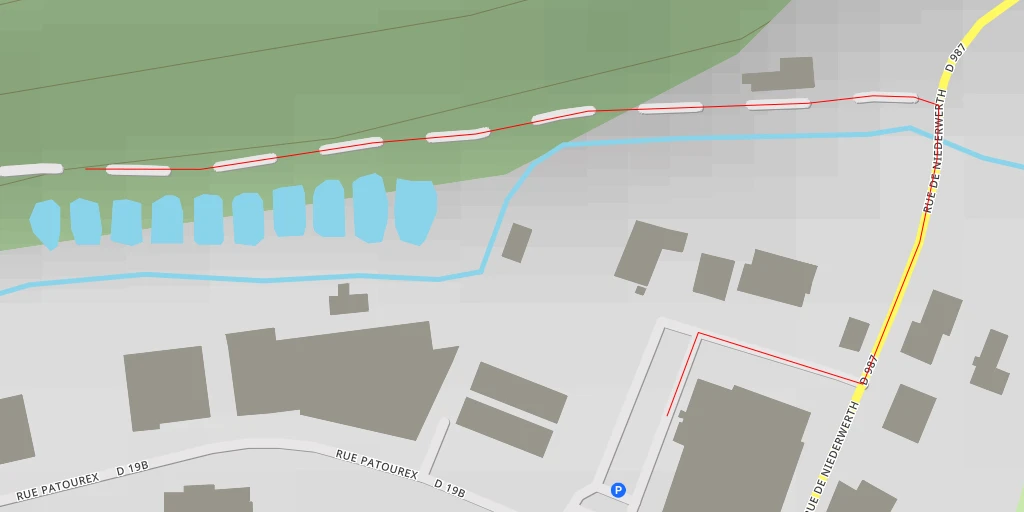 Map of the trail for Vulco - Rue Patourex