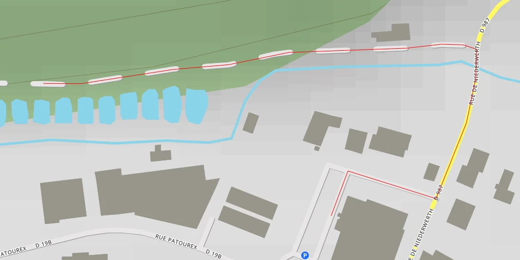 Map of the trail for Vulco - Rue Patourex