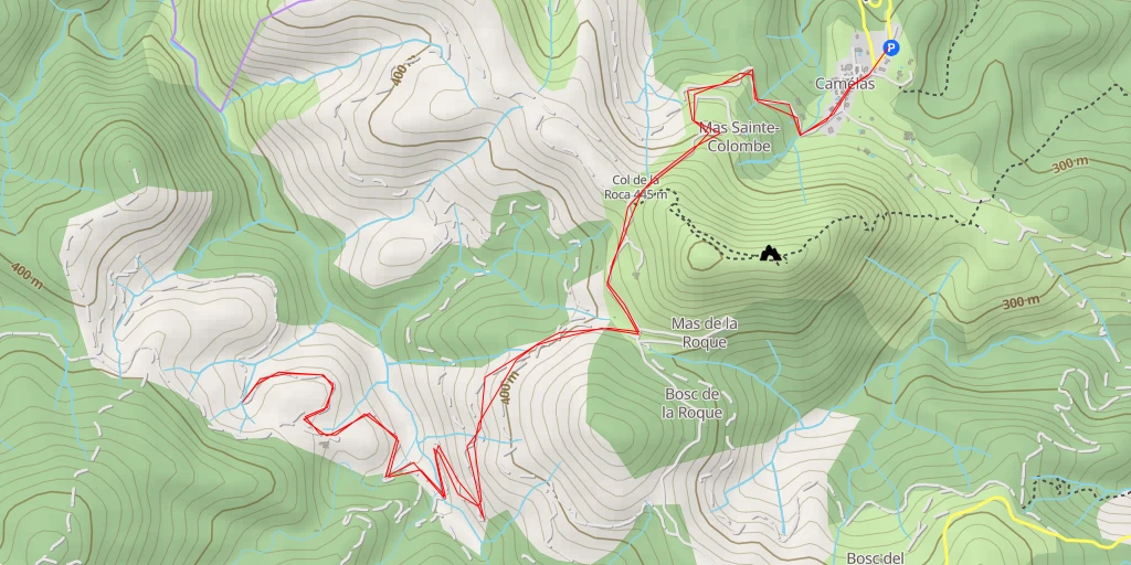 Carte de l'itinéraire :  Las Prucheses