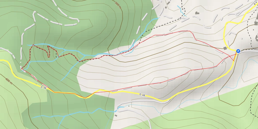 Carte de l'itinéraire :  Route de Caixas - Route de Caixas