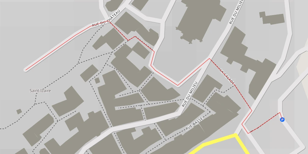 Map of the trail for AI - Don Quichotte du Larzac - Saint-Izaire