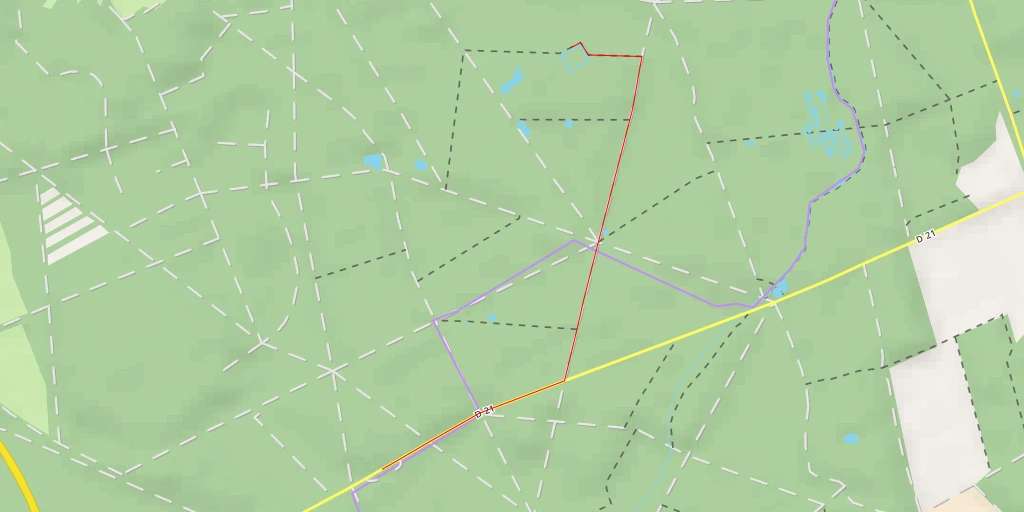 Map of the trail for Fossé - Route de la Barrière Noire