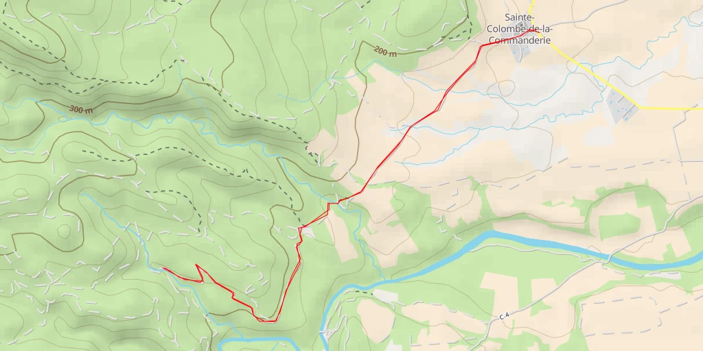 Carte de l'itinéraire :  Molí de Cantarana