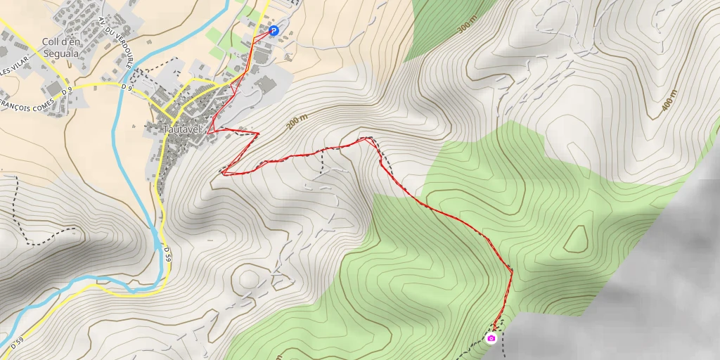 Carte de l'itinéraire :  Tour del Far