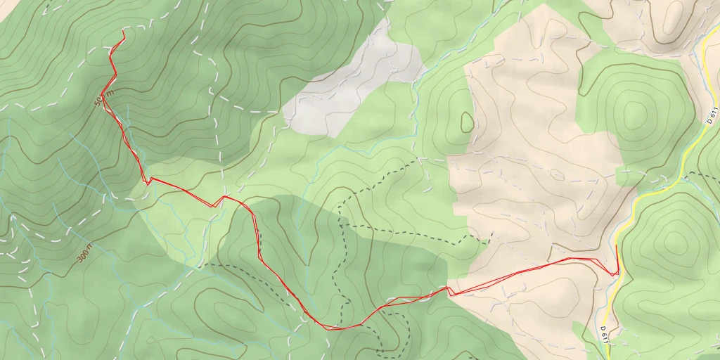 Map of the trail for Serre de Quintillan