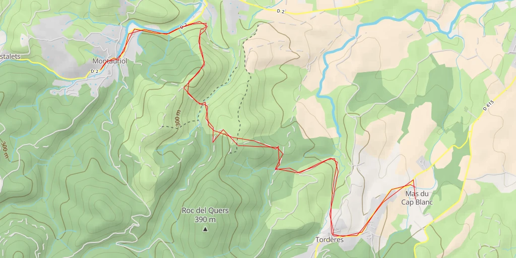 Carte de l'itinéraire :  Le Réart