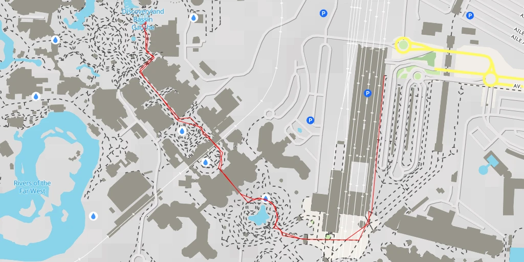 Map of the trail for Discoveryland Bassin Gauche