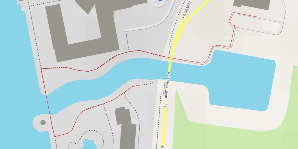 Map of the trail for Disney Newport Bay Club® - Avenue Robert Schuman