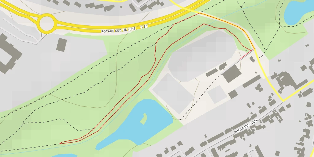 Map of the trail for Rue du Colonel Roland Tanguy