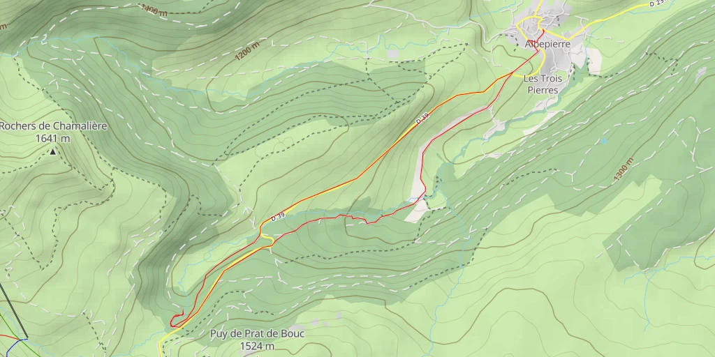 Map of the trail for D 39