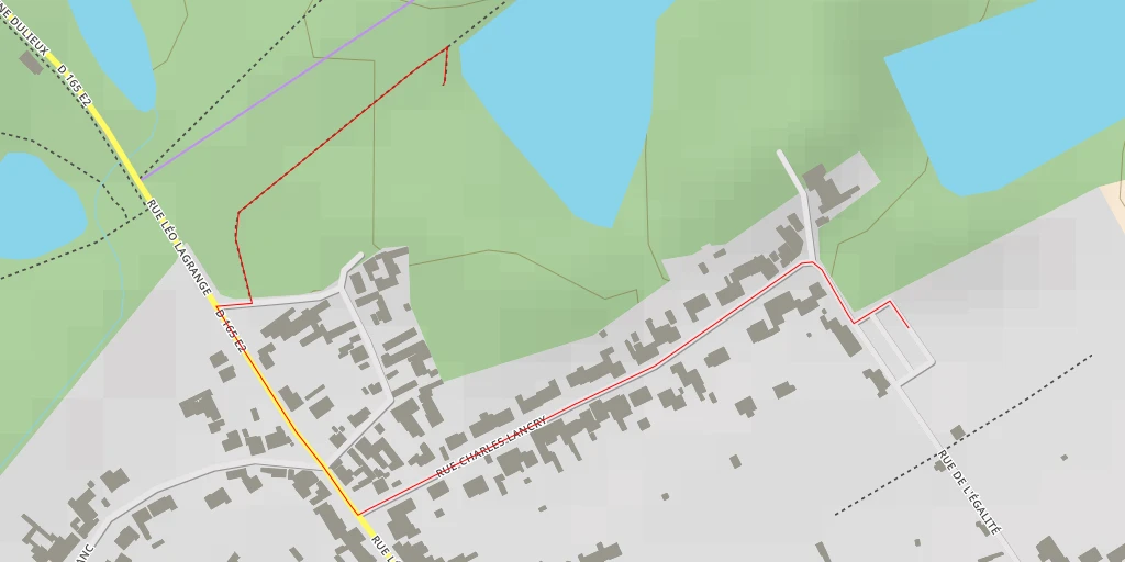 Map of the trail for AI - Cité des Acacias - Wingles