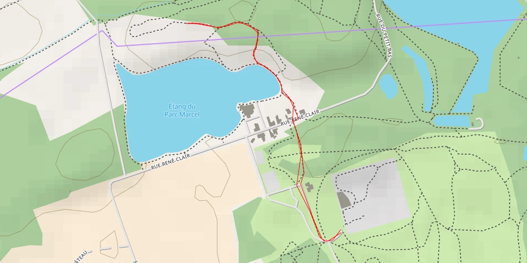 Map of the trail for AI - Terril 70