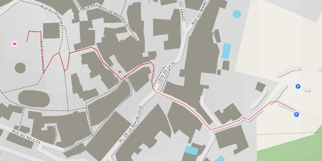 Map of the trail for Vue Panoramique sur la plaine du Roussillon - Laroque-des-Albères