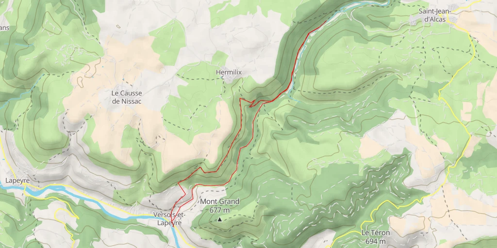 Map of the trail for Le Moulin de Gauty - D 293 - Saint-Jean-et-Saint-Paul