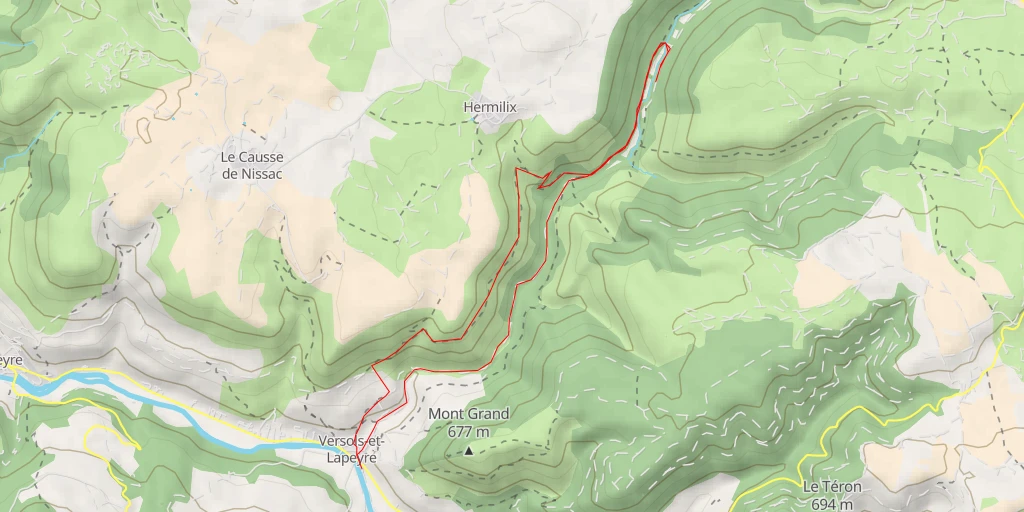 Map of the trail for Le Moulin de Gauty - Saint-Jean-et-Saint-Paul