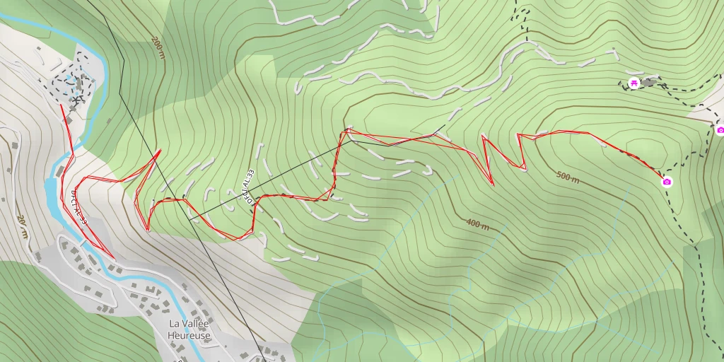 Map of the trail for Belvedere - Puig Nalt (561 m)