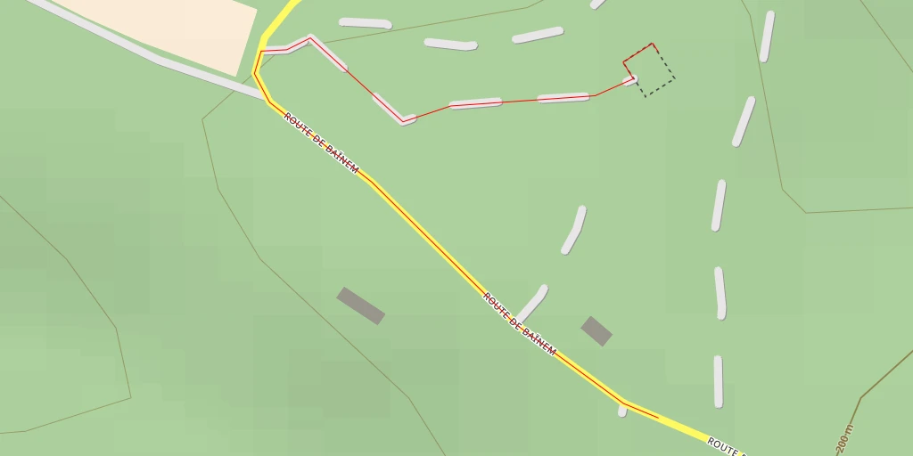 Carte de l'itinéraire :  Route de Baïnem