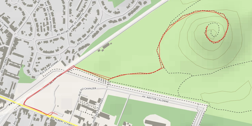 Map of the trail for AI - Terril 92