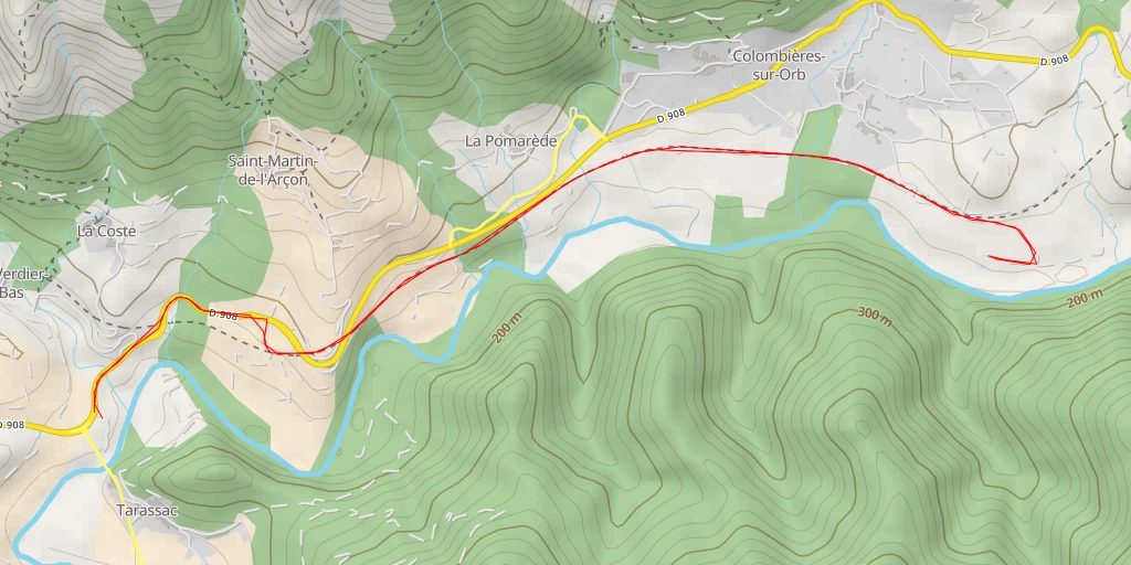 Carte de l'itinéraire :  Chemin du Dragon