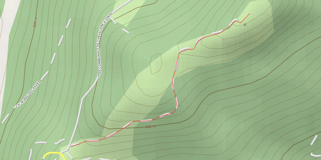 Map of the trail for Pic-saint-pierre - Chemin de SaintiPierre - Saint-Pierre-Colamine