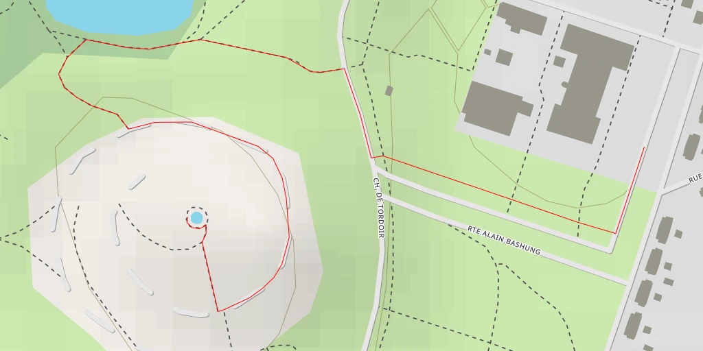 Map of the trail for AI - Terril 110