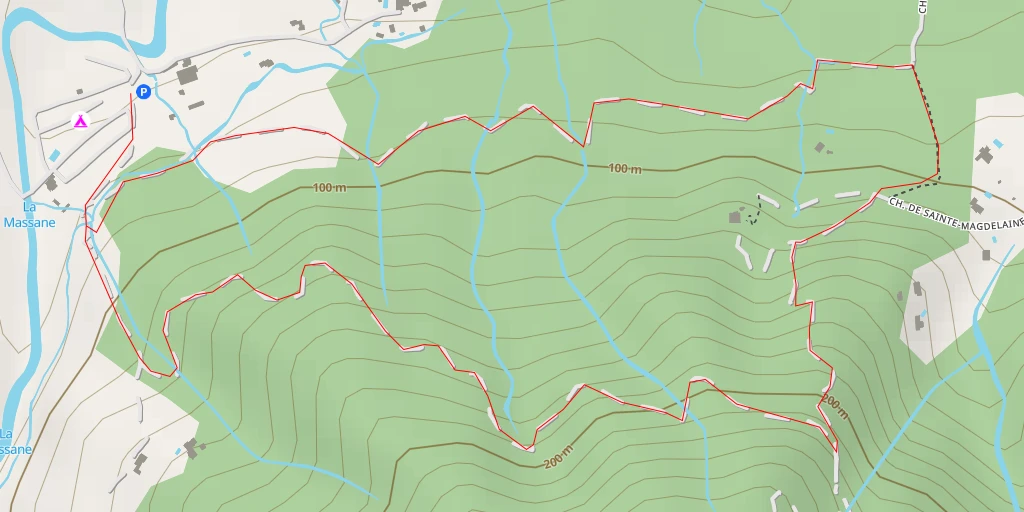 Map of the trail for Chemin de Sainte-Magdelaine - Argelès-sur-Mer