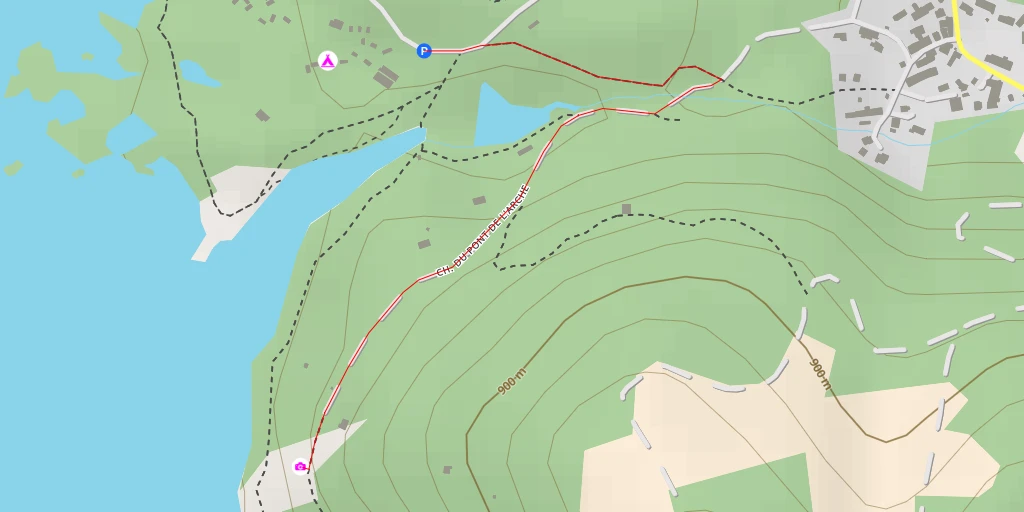 Map of the trail for Chemin du Pont de l'Arche