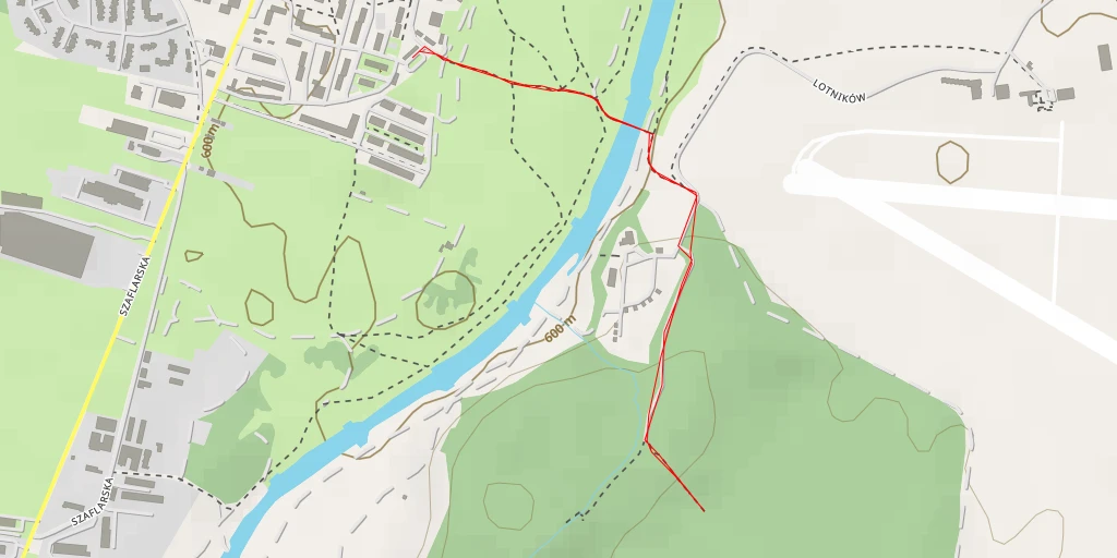 Map of the trail for Lotników