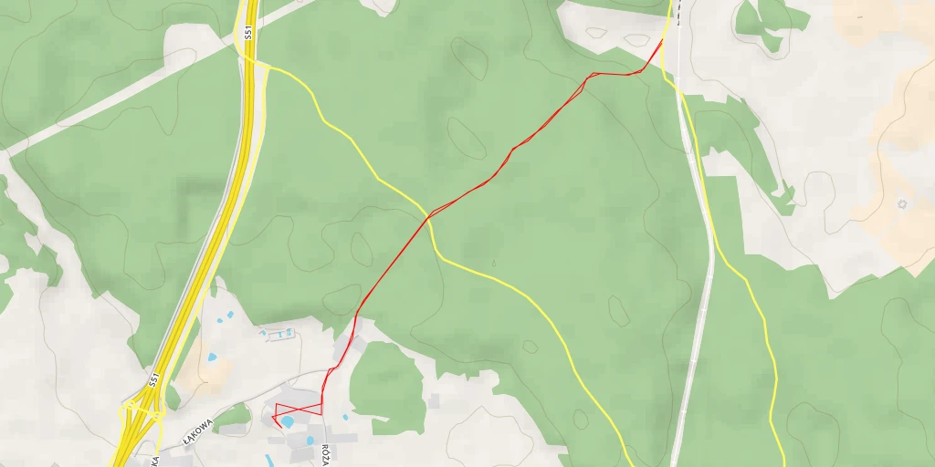 Map of the trail for Brzozowa