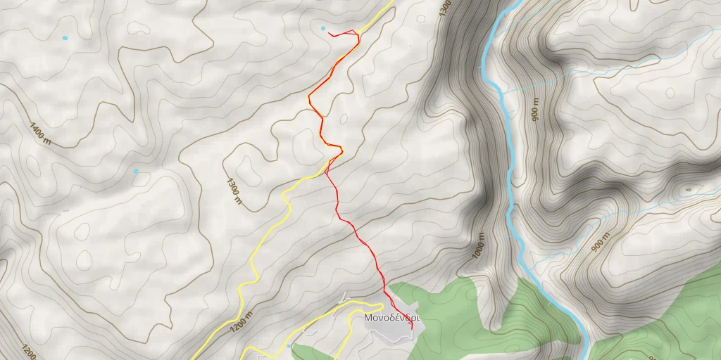 Map of the trail for Διακλάδωση Βίτσας - Διακλάδωση Βίτσας