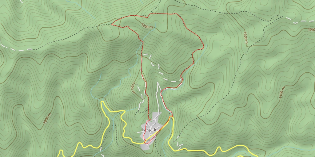 Map of the trail for Νεγάδες