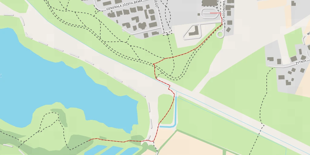 Map of the trail for Droga Hrabska - Droga Hrabska