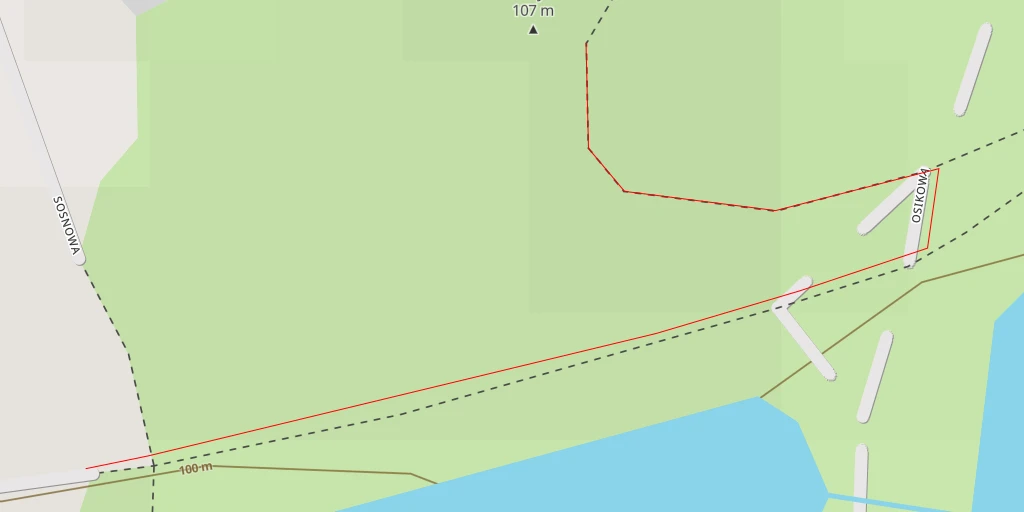 Map of the trail for Górki Szymona